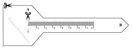 Měřítko na prsteny k vytištění