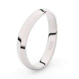 Pánský snubní prsten z bílého zlata Danfil DLR3024