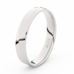 Pánský snubní prsten z bílého zlata Danfil DLR3026