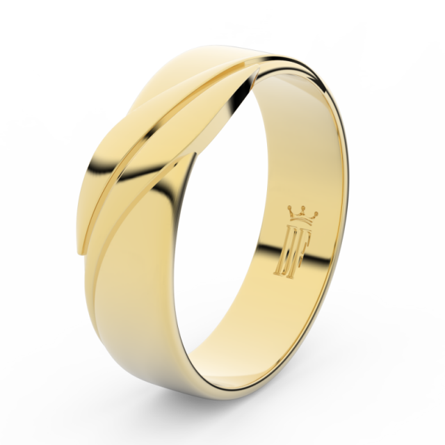 Pánský snubní prsten ze žlutého zlata, Danfil DLR3040