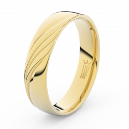 Pánský snubní prsten ze žlutého zlata, Danfil DLR3045