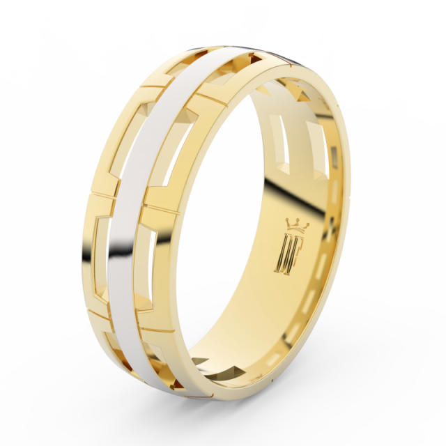 Pánský snubní prsten ze žlutého zlata, Danfil DLR3049