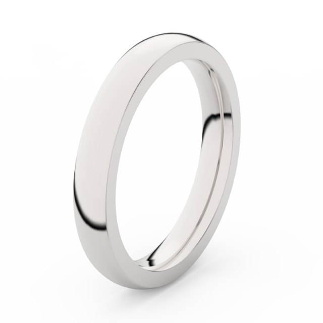 Pánský snubní prsten z bílého zlata Danfil DLR3884