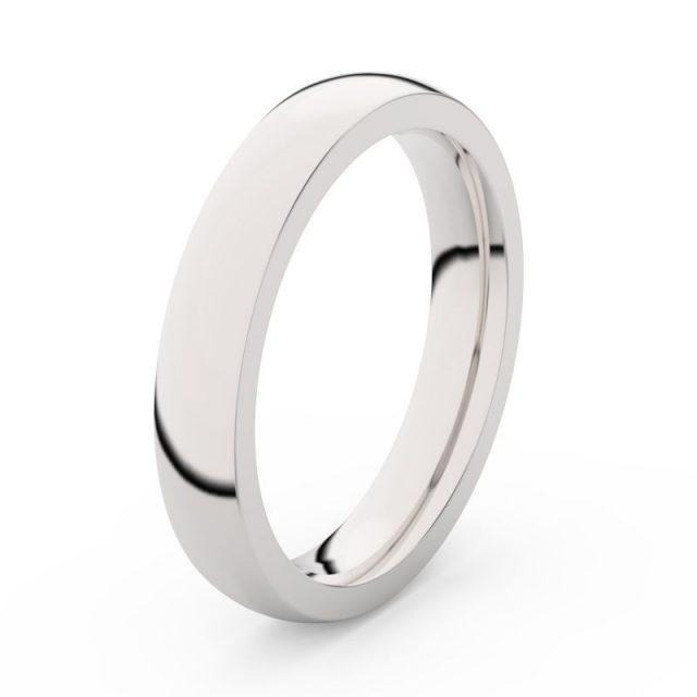 Pánský snubní prsten z bílého zlata Danfil DLR3885