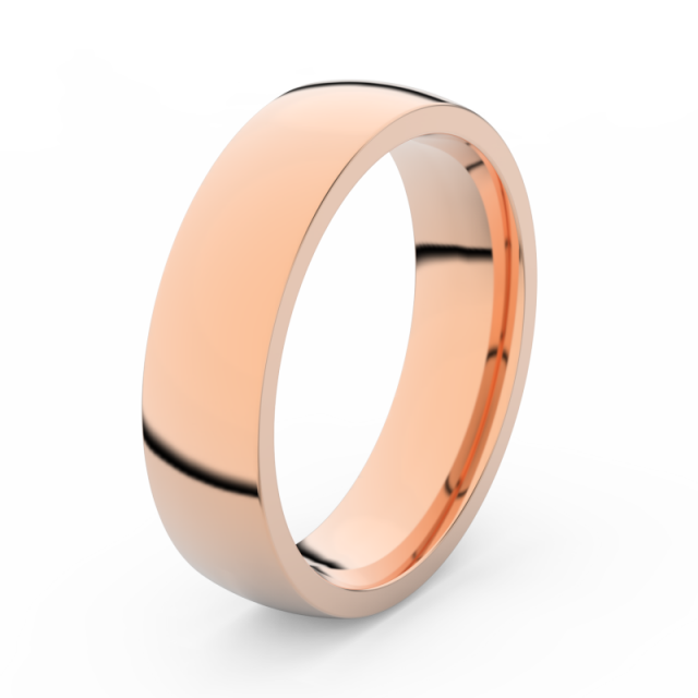 Pánský snubní prsten z růžového zlata, DLR3498