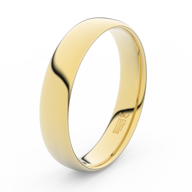 Snubní prsten ze žlutého zlata 585/1000 Danfil