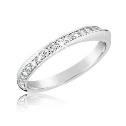 Zásnubní prsten z bílého zlata s diamanty, Danfil DF 2928B