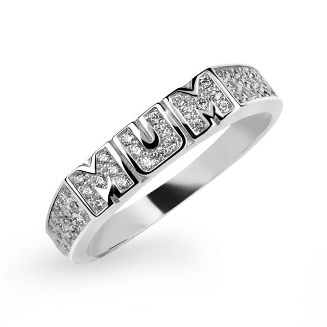 Zásnubní prsten z bílého zlata s diamanty, Danfil DF 3202B