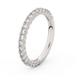 Dámský snubní prsten z bílého zlata s diamanty, Danfil DF 3902