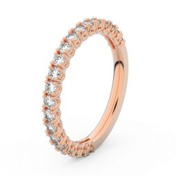 Dámský snubní prsten z růžového zlata s diamanty, Danfil DF 3902