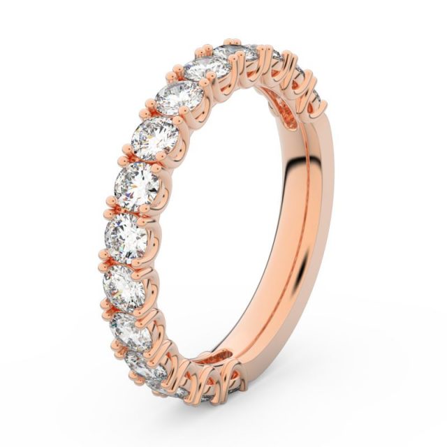 Dámský snubní prsten z růžového zlata s diamanty, Danfil DF 3904
