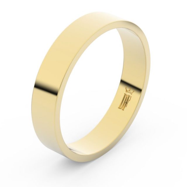 Zlatý snubní prsten FMR 1G45 ze žlutého zlata, bez kamene