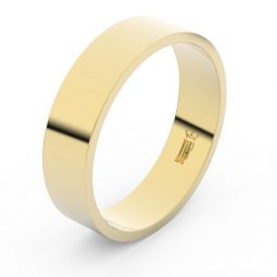 Zlatý snubní prsten FMR 1G ze žlutého zlata, bez kamene