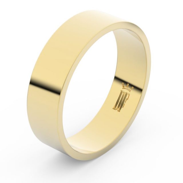Snubní prsten ze žlutého zlata, Danfil FMR 1G60