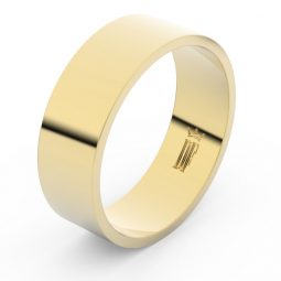 Zlatý snubní prsten FMR 1G ze žlutého zlata, bez kamene