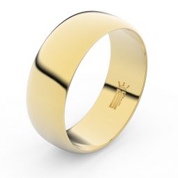 Zlatý snubní prsten FMR 3C75 ze žlutého zlata, bez kamene
