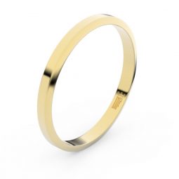 Zlatý snubní prsten FMR 4A25 ze žlutého zlata, bez kamene