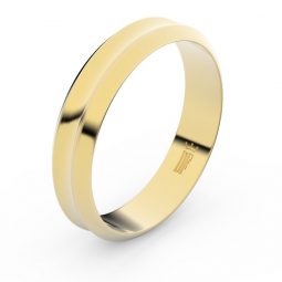 Zlatý snubní prsten FMR 4B45 ze žlutého zlata, bez kamene