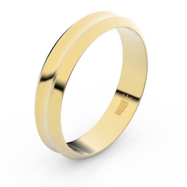 Zlatý snubní prsten FMR 4B45 ze žlutého zlata