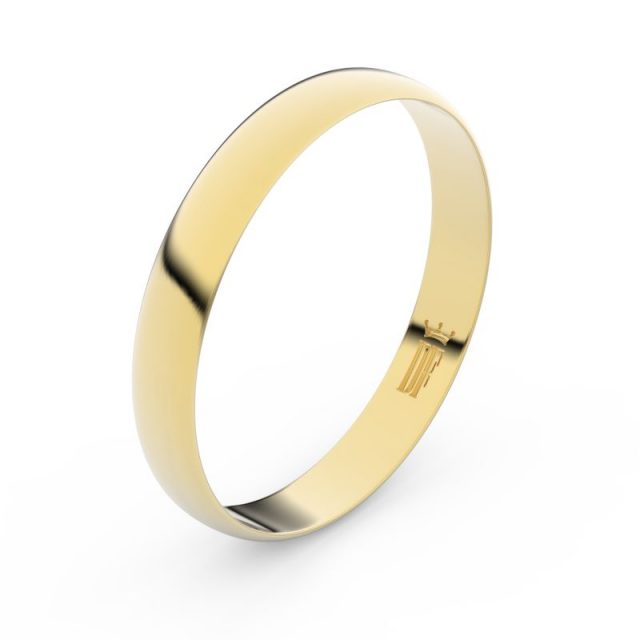Snubní prsten ze žlutého zlata, Danfil FMR 4C35