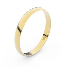 Snubní prsten ze žlutého zlata, Danfil FMR 4D30