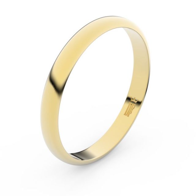 Snubní prsten ze žlutého zlata, Danfil FMR 4F30