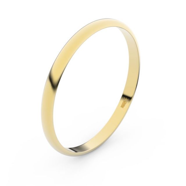 Snubní prsten ze žlutého zlata, Danfil FMR 4H20