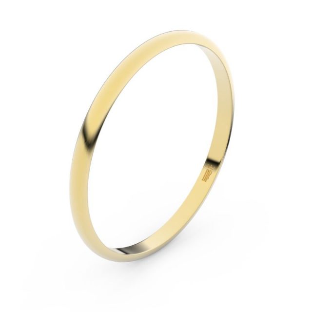 Snubní prsten ze žlutého zlata, Danfil FMR 4I17