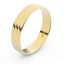 Snubní prsten ze žlutého zlata, Danfil FMR 4J47