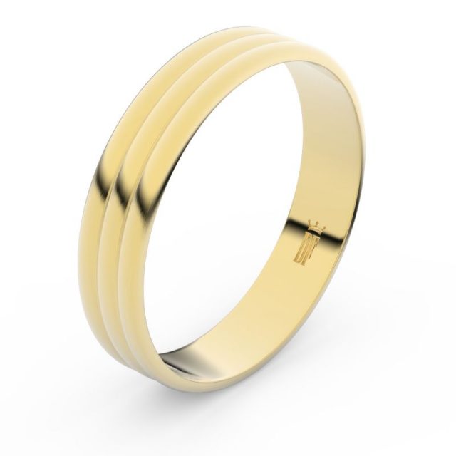 Snubní prsten ze žlutého zlata, Danfil FMR 4J47