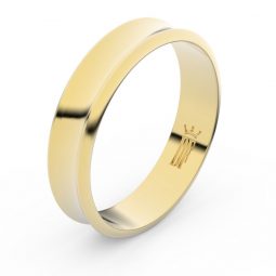 Zlatý snubní prsten FMR 5A ze žlutého zlata