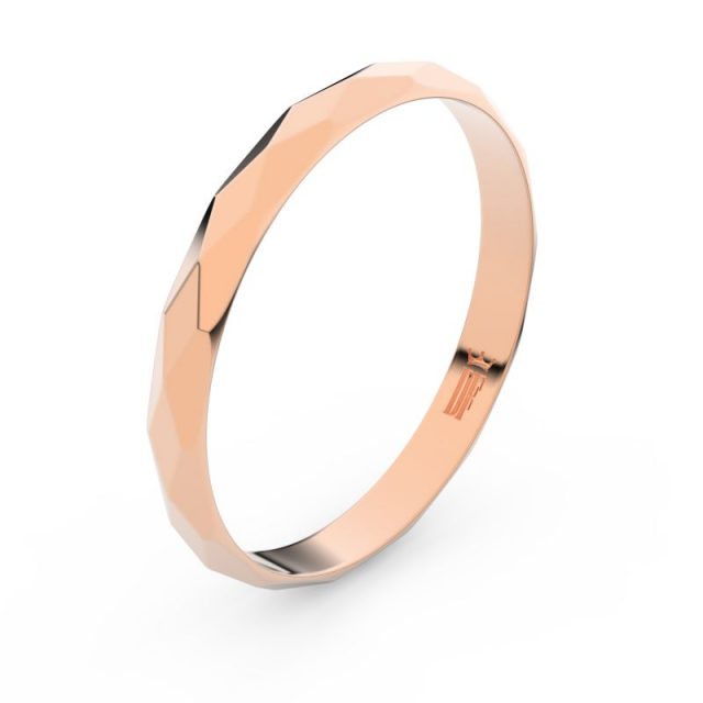 Snubní prsten z růžového zlata, Danfil FMR 8B30