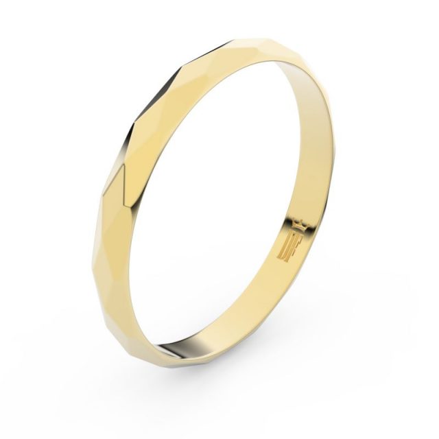 Snubní prsten ze žlutého zlata, Danfil FMR 8B30