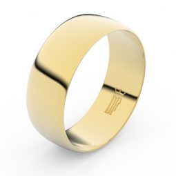 Zlatý snubní prsten FMR 9B80 ze žlutého zlata, bez kamene