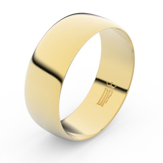 Snubní prsten ze žlutého zlata, Danfil FMR 9B80