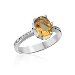 Zásnubní prsten z bílého zlata s diamanty, Danfil DF 3362B