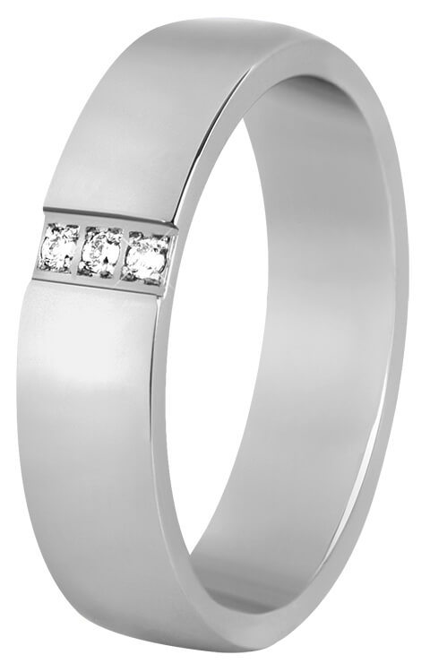 Beneto Dámský snubní prsten z oceli SPD01 