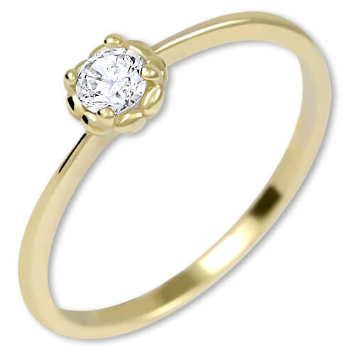 Brilio Něžný zásnubní prsten ze zlata 226 001 01034 