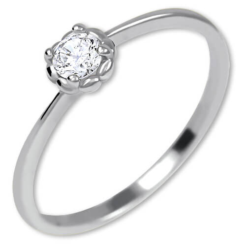 Brilio Silver Stříbrný prsten s krystalem 426 001 00538 04 
