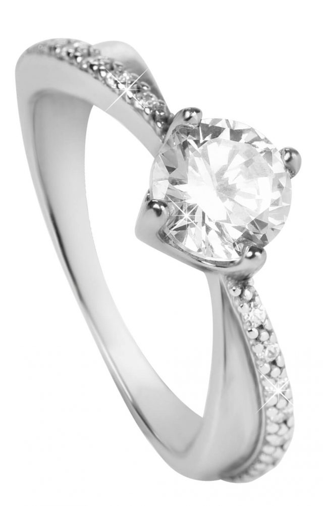 Brilio Silver Stříbrný zásnubní prsten 426 001 00533 04 