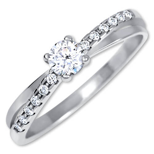 Brilio Silver Stříbrný zásnubní prsten 426 001 00541 04 