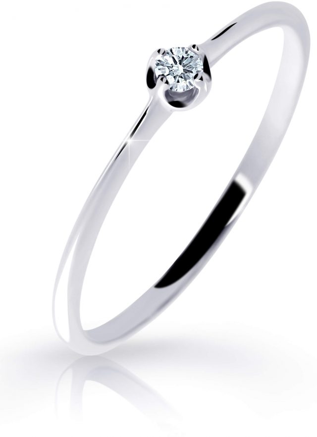 Cutie Diamonds Jemný prsten z bílého zlata s briliantem DZ6729-2931-00-X-2 