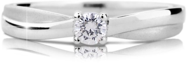 Cutie Diamonds Luxusní zásnubní prsten z bílého zlata s briliantem DZ6817-1906-00-X-2 