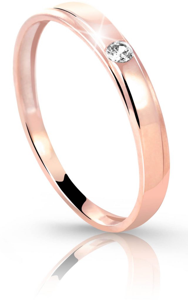 Cutie Diamonds Prsten z růžového zlata s briliantem DZ6707-1617-00-X-4 