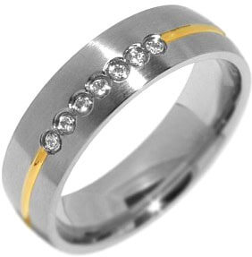 Silvego Snubní ocelový prsten pro ženy PARIS RRC2048-Z 