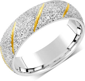 Silvego Snubní prsten pro muže i ženy z oceli RRC22799 