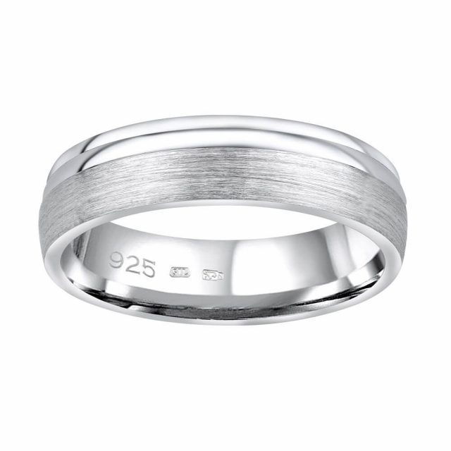 Silvego Snubní stříbrný prsten Amora pro muže i ženy QRALP130M 
