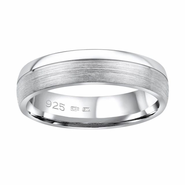 Silvego Snubní stříbrný prsten Paradise pro muže i ženy QRGN23M 