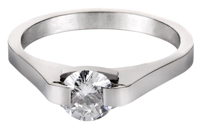 Troli Ocelový prsten s krystalem KRS-088 