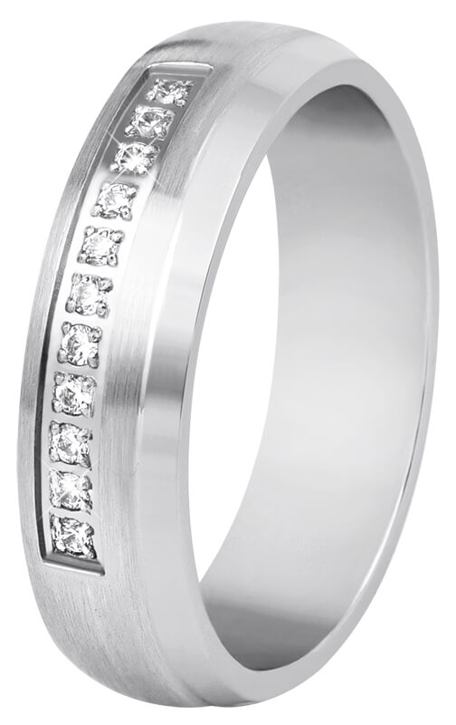 Beneto Dámský snubní prsten z oceli SPD03 